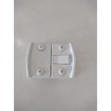 Imagem de 1570 Fechadura bate fecha v/v para janela em vidro temperado - HELA (Branco)