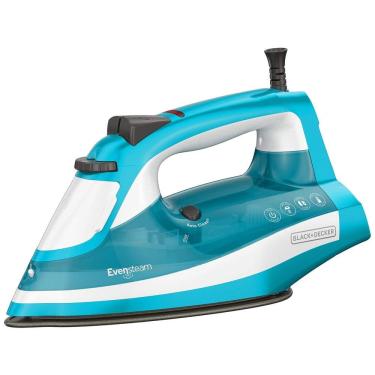 Imagem de Ferro de Passar a Vapor com Temperatura Ajustável, 110v, BLACKDECKER IR16X, Azul