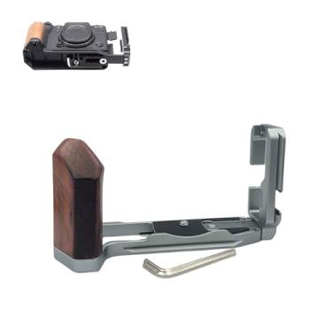 Imagem de SZZCNOX XT5 Suporte de placa L de ébano para câmera Fuji Fujifilm X-T5 Micro SLR, placa de liberação rápida Arca, aderência de metal em forma de L com orifício de tripé de 1/10.2 cm-20 e acessórios de