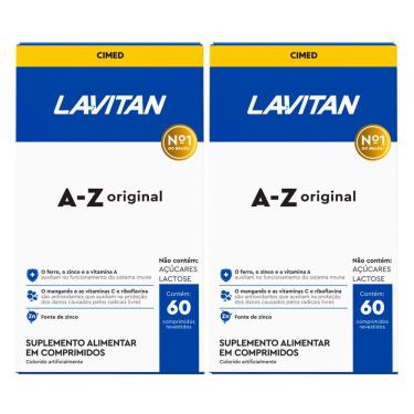 Imagem de Kit c/2 und Lavitan a-z Suplemento Original 60 Cpr