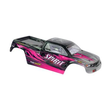 Imagem de menolana RC Car Shell Substituir suprimentos de atualização Profissional Fácil de instalar Informações elegantes Adultos Acessórios para o corpo do caminhão de, para 9135 Q901 Red