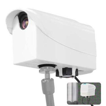 Imagem de FSNIWEKO Capa protetora para sombra de molusco com mini ventilador para Mevo Start - para câmera Mevo com suporte expansível para sapata fria, nível de sapato, para tênis, uso externo de rede/corrente