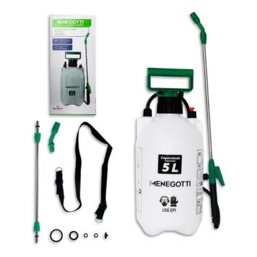 Imagem de Melhor Pulverizador Manual 5 Litros Bomba Pressão Água Mato - MENEGOTT