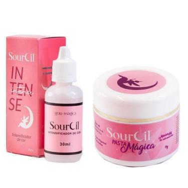 Imagem de Kit SourCil Profissional Pasta Magica Sobrancelha e Intensificador de 