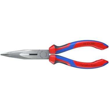 Imagem de KNIPEX - 26 22 200 SBA Tools - Alicate de nariz longo com cortador, ângulo de 40 graus, multicomponentes (2622200SBA)