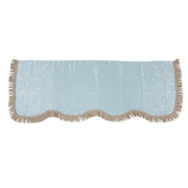 Imagem de 88 Tecla de Pano à Prova de Poeira de Piano, Pano de Proteção contra Cobertura de Teclado de Veludo Dourado para Piano de Piano de Piano Vertical (Azul)