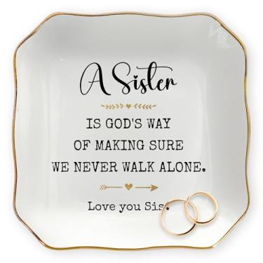 Imagem de OASSIE Presentes de aniversário de irmã para mulheres – We Never Walk Alone 10 x 10 cm – Presente de aniversário para irmãs mais velhas para meninas e mulheres cunhada