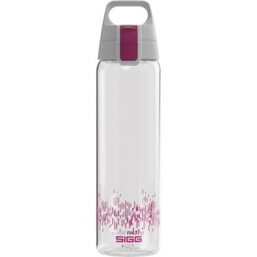 Imagem de SIGG Garrafa de água Total Clear ONE MyPlanet (0,75 L), garrafa de água à prova de vazamento e livre de BPA, frasco esportivo inquebrável feito de Tritan com filtro de frutas