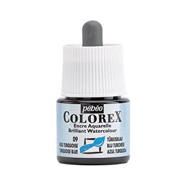 Imagem de Pebeo Colorex, tinta aquarela, frasco de 45 ml com conta-gotas - Turquesa