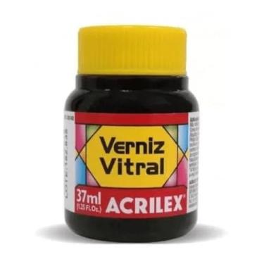 Imagem de Verniz Vitral Colorido 37ml Perfeito para Copos Garrafas Vaso Outras Perfeito para Copos Garrafas Vasos e Outras Ele Transforma Suas Peças Em Verdadeiras Obras De Arte, Simulando O Efeito Encantador Dos Vitrais (Vermelho Fogo 507)