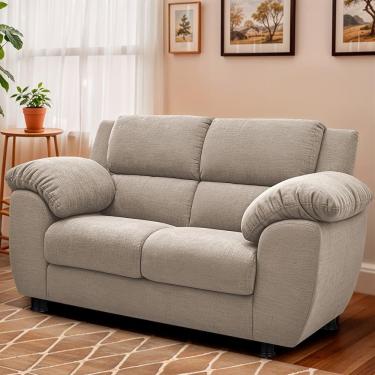 Imagem de Sofá 2 Lugares Cama Inbox Paris Com 152cm De Largura Bege Claro