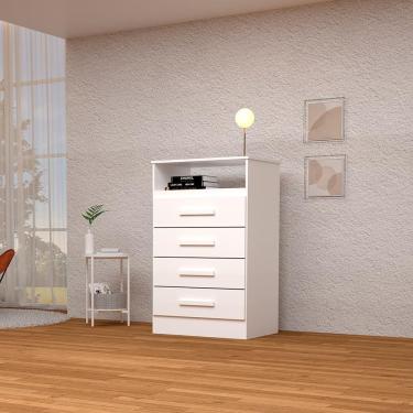 Imagem de Cômoda Haiti Linhamobília 100% Mdf Branco