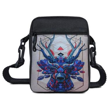 Imagem de Shoulder Bag Alce Colorido Pequena Necessaire Transversal Alça Reguláv