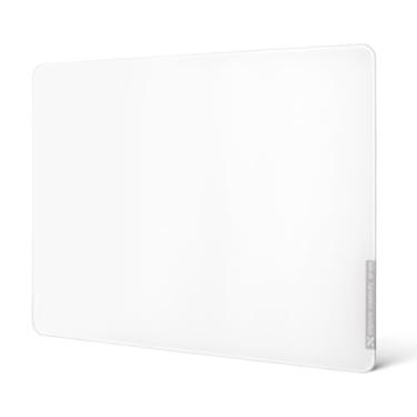 Imagem de XVX Mouse Pad de vidro branco 4.0, mousepad rígido para jogos, superfície microgravada ultra-suave com base de borracha antiderrapante (410 mm x 310 mm)