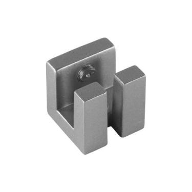 Imagem de Suporte com Fenda Quadrado Cromo Fosco 10 mm Rometal