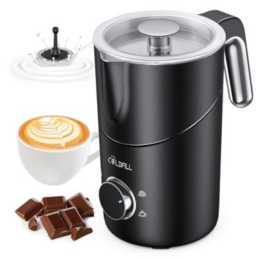 Imagem de COLDFILL Vaporizador E De Leite Elétrico, 24 Oz/600 Ml, Automático, Com Divisão Para Espuma Quente Fria, Café, Latte, Cappuccino, Macchiato, Chocolate, Lavável Na Máquina Lavar Louça