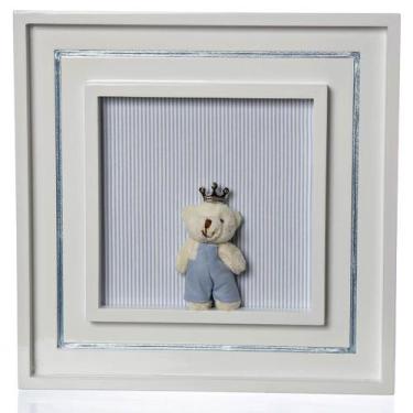 Imagem de Quadro Príncipe Urso Mini Quarto Bebê Infantil Menino - Potinho de mel