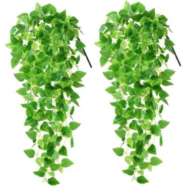 Imagem de Kit Com 2 plantas Folhagem de Heras 65cm Verde artificial - La Caza St