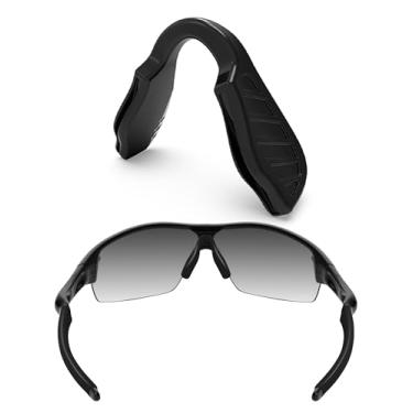 Imagem de ToughAsNails Protetores de nariz pretos asiáticos para óculos de sol Oakley Radar Path/RadarLock Path/Radar EV Path/Radar EV Path XS, Almofadas de nariz pretas, Tamanho �nico