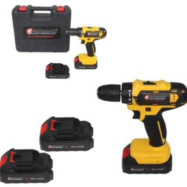 Imagem de Parafusadeira Furadeira Com 2 Baterias 25V Excelente - Knakasaki, Amar