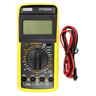 Imagem de Multímetro Digital com Capacímetro Emborrachado e Bip DT9205A