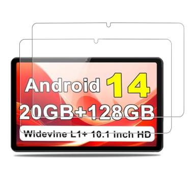 Imagem de NOUKAJU Protetor de tela para tablet UJJ U6 de 10 polegadas, vidro temperado HD, dureza 9h, arranhões, anti-impressão digital, protetor de filme de vidro temperado para tablet UJJ U6 [pacote com 2]