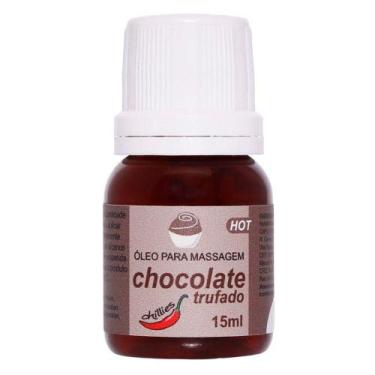 Imagem de Gel Térmico Sabor Chocolate Trufado HOT p/ Sexo Oral Beijável 15 ml Es