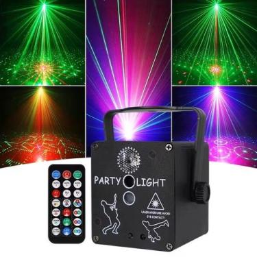 Imagem de Canhão de Luz Refletor P Palco Festa OIH-6905 USB 5W RGB - NoBrand