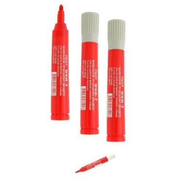 Imagem de Caneta Marcador WBM 7 Pilot Vermelho Quadro Branco Kit 3