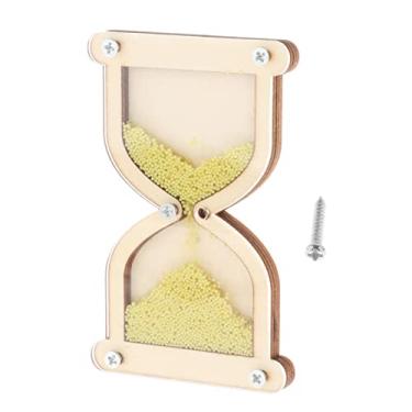 Imagem de Ampulheta de Madeira Montessori para Desenvolvimento de Habilidades Motoras, Amarelo