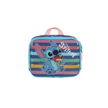 Imagem de Lancheira Escolar Infantil Térmica Disney Stitch LA41533SC, Azul