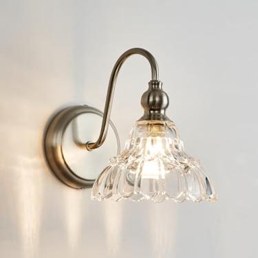 Imagem de TLOLGT Arandelas de parede de níquel escovado para banheiro luminárias modernas para banheiro quarto