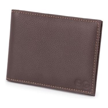 Imagem de Carteira Couro Legítimo Masculina Para Rg E Cnh Floater Slim(Marrom Escuro)