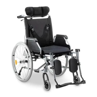 Imagem de Cadeira de Rodas Tetra Reclinável Com Encosto e Cinto até 130 Kg D700 Tamanho 48 Dellamed