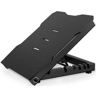 Imagem de YONKFUL maca de panturrilha de placa inclinada de aço Suporte de cunha de agachamento com peso de 600 lb 5 placas de equilíbrio inclinadas ajustáveis ​​para academia em casa pé perna isquiot