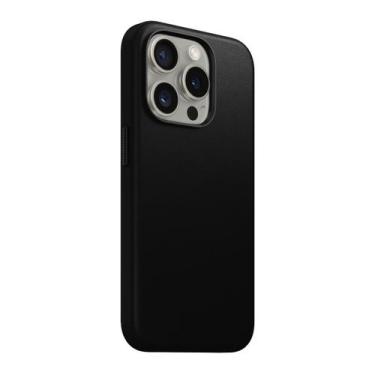 Imagem de Capinha de Couro Magsafe para iPhone 15 Pro - GCM CASES, Preto