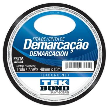 Imagem de Fita de Demarcação Preta 48mm x 15 Metros - 21231048200 - TEKBOND