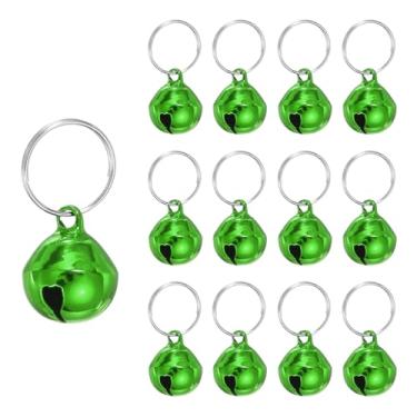 Imagem de PATIKIL 12 peças de sino de cachorro, mini sino de gato, coleira pequena para animais de estimação, chaveiro fofo a granel de metal alto para coleira de cachorro, colar com pingente de berloque