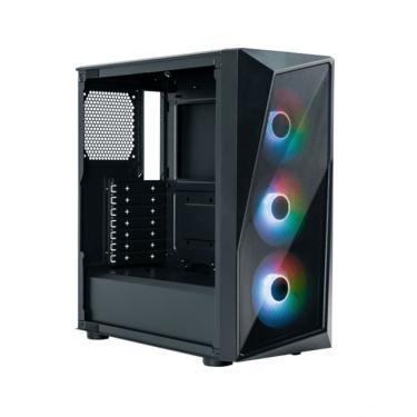 Imagem de Gabinete Cooler Master Cmp 520 Lateral De Vidro - 3 Fans Led Argb- Preto - Cp520-kgnn-s00