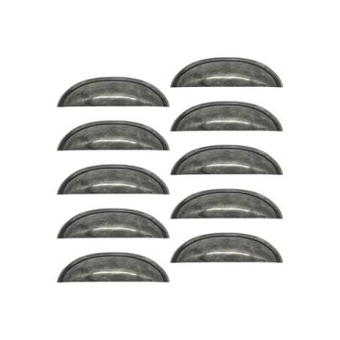 Imagem de Puxador Concha Puxador Armario Gaveta Colonial Moveis Retro (7, Prata Envelhecido)