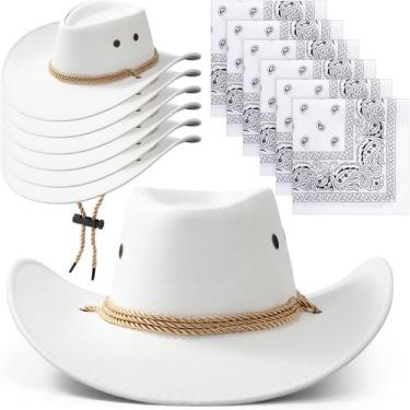 Imagem de Chapéu de caubói e bandana Zhanmai Western Party Traje x12