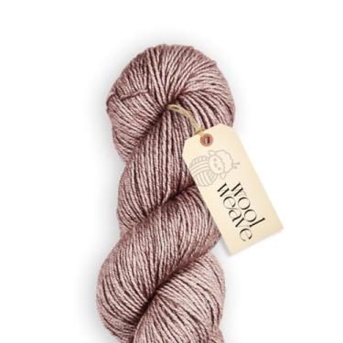 Imagem de Woolweave Fio de seda merino – Mistura luxuosa tingida à mão de 75% lã de merino e 25% seda – Peso DK, novelo de 100 g, 200 jardas – fio macio, brilhante e elegante para tricô e crochê
