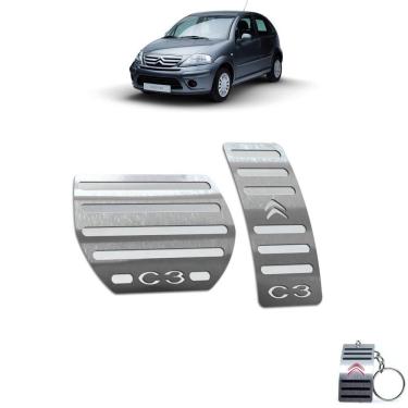 Imagem de Pedaleira Automático Citroen C3 2003 Até 2012 Aço Inox