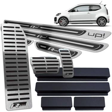 Imagem de Descanso Pedaleira Auto. Soleira Preto AR Up R-line 4 Portas