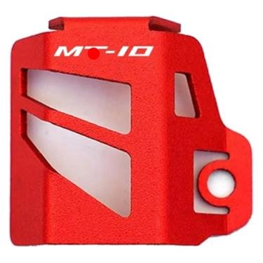 Imagem de BYYINGSUS Compatível com MT 07 09 10 MT07 MT09 MT10 SP 2023 2022 Acessórios Proteção do reservatório de fluido de freio traseiro da motocicleta (Vermelho-MT10)