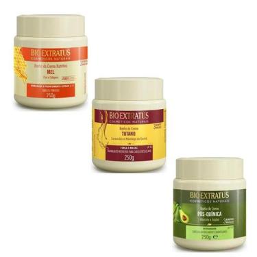 Imagem de Kit cronograma capilar Nutrição Mel + Tutano + Pós Química 250 gr - BI