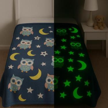 Imagem de Cobertor Mantinha Brilha no Escuro Solteiro Avulsa 2,00 x 1,80 Estampa