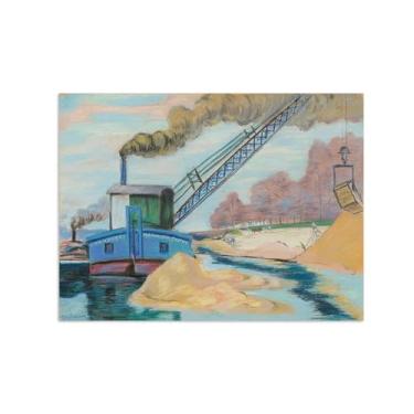 Imagem de Armand Guillaumin Famoso Arte de Parede Pôster-Impressões em Tela para sala de estar-Reprodução pinturas(caixa areia) 60x80cm Sem Moldura