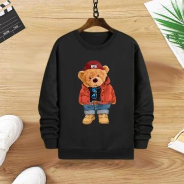 Imagem de Blusa moletom infantil - Franca kids, Preto, 10