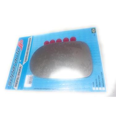 Imagem de Lente Retrovisor Espelho Vidro Siena Palio Weekend Fire Economy 2011 2015 2016 2017 Sem Base Lado Esquerdo